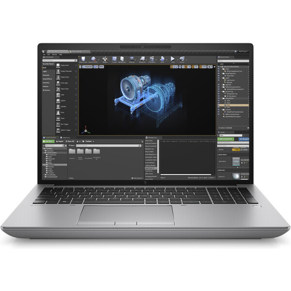 HP ZBook Fury 16 G10 Šedá