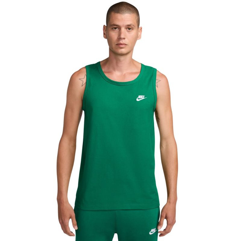Pánské tričko Nike Club Tank, zelené, BQ1260 365 s