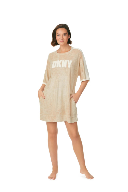 Dámská noční košile YI30013 221 sv. béžová - DKNY XS