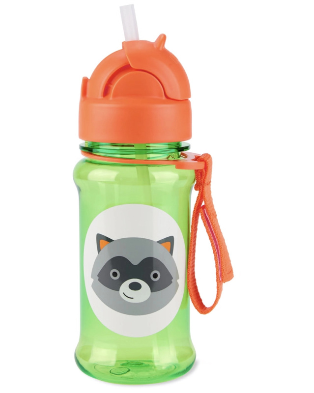 Skip Hop Zoo tritanová láhev s brčkem medvídek mýval 355 ml