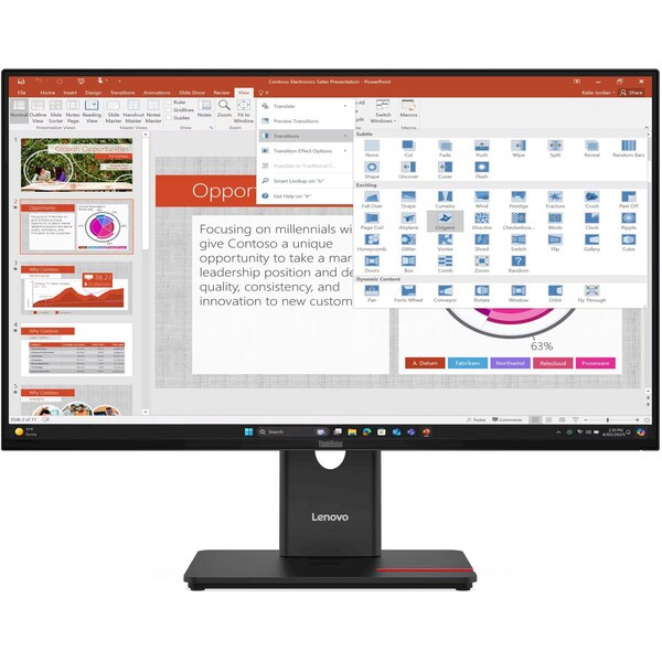 Lenovo ThinkVision T27-40 64A5ZAT6EU Černá