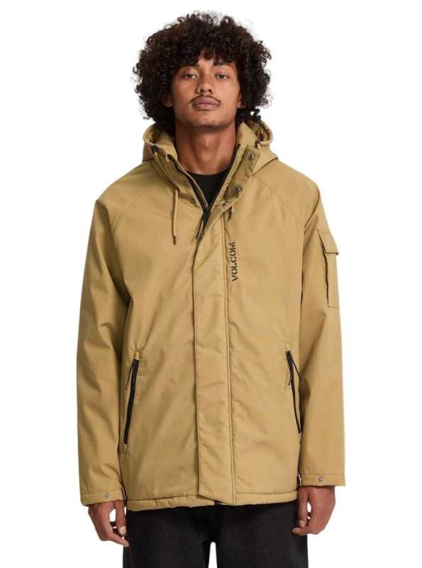 Volcom pánská bunda Stoke Stone II 10K Jacket Ermine | Písková | Velikost L