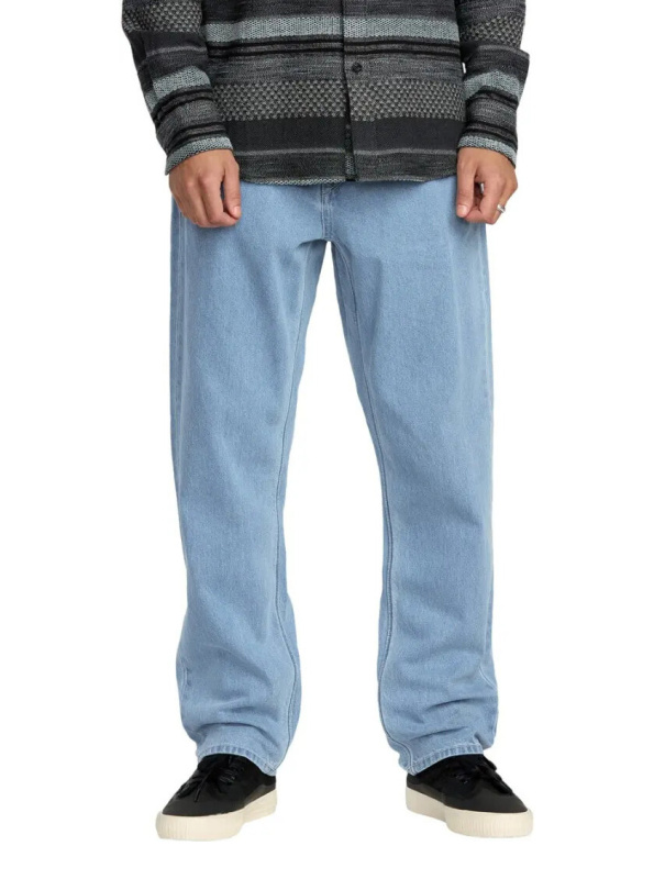 Volcom pánské kalhoty Fivedown Denim Camper Blue | Modrá | Velikost 34 | 100% bavlna