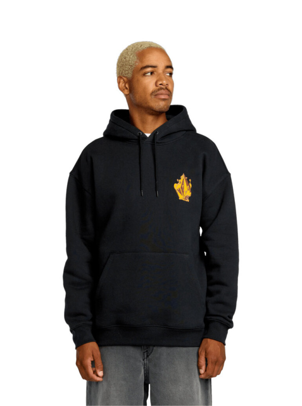 Volcom pánská mikina Fa Callum Rooney Po Antique Black | Černá | Velikost XL