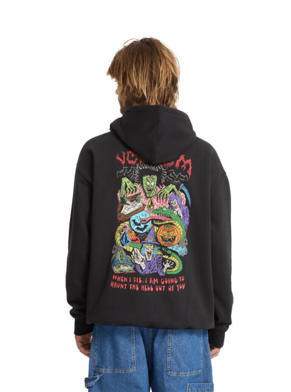 Volcom pánská mikina Fa Jj Villard Black | Černá | Velikost XXL