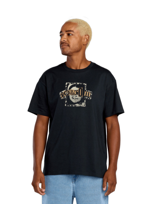 Volcom pánské tričko Sneer Sst Antique Black | Černá | Velikost XL | 100% bavlna