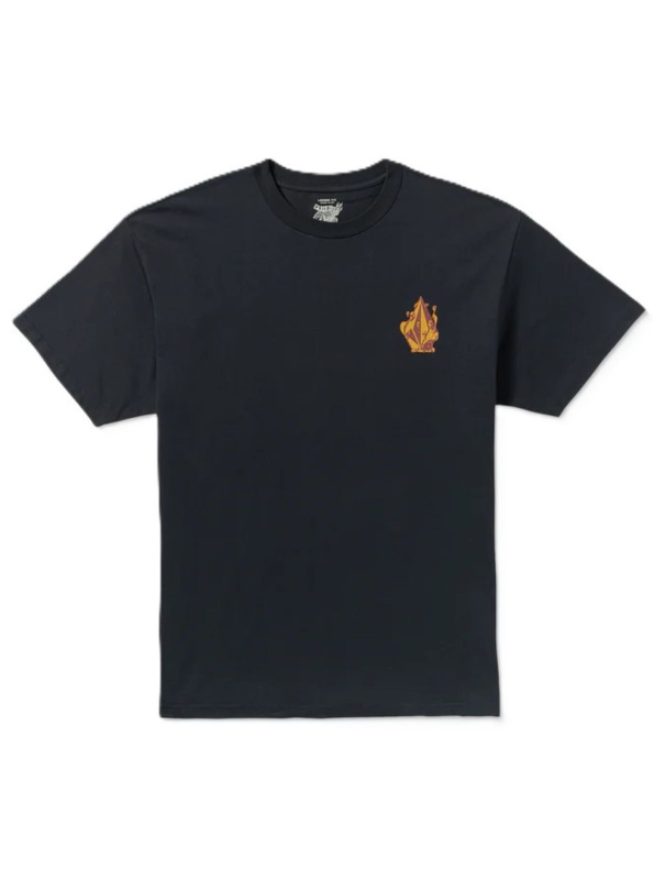 Volcom pánské tričko Fa Callum Rooney Sst Antique Black | Černá | Velikost M