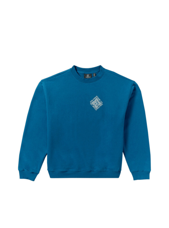 Volcom pánská mikina Watanite Crew Cosmic Blue | Modrá | Velikost XL