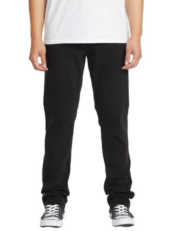 Volcom pánské rifle Vorta Denim Black Out | Černá | Velikost 34 x 36