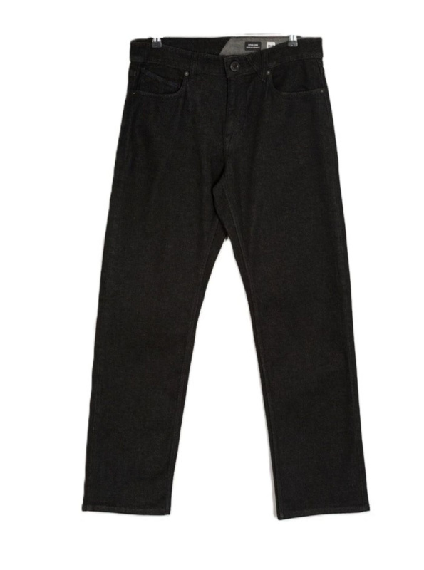 Volcom pánské rifle Kinkade Denim Black Wash | Černá | Velikost 34