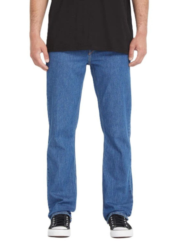 Volcom pánské rifle Solver Denim Bold Blue | Modrá | Velikost 32 x 32