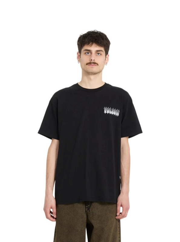 Volcom pánské tričko Gamma Doom Sst Black | Černá | Velikost XS | 100% bavlna