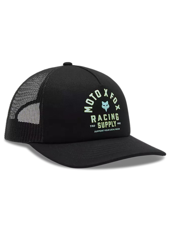 Fox kšiltovka W Local Racer Trucker Black | Černá | Velikost One Size