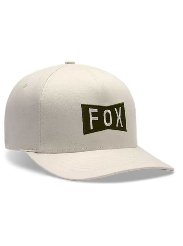 Fox kšiltovka Typeface Flexfit Hat Off White | Bílá | Velikost L/XL