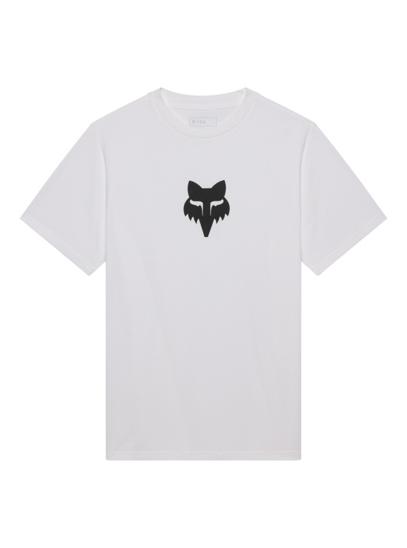 Fox pánské tričko Head 195 Original SS Optic White | Bílá | Velikost S | 100% bavlna