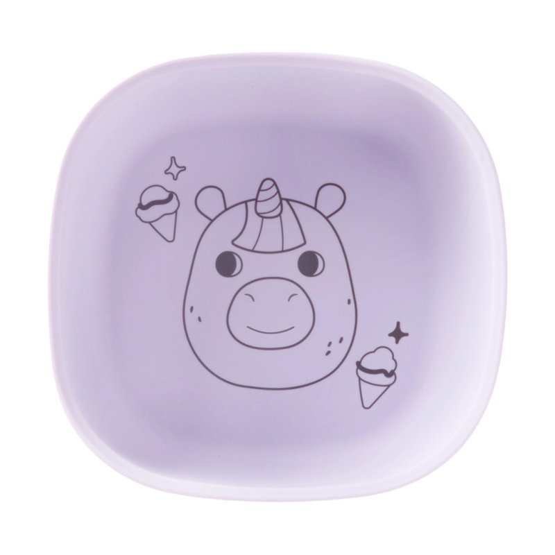 Skip Hop silikonová miska Besties squad purple pro děti 2+
