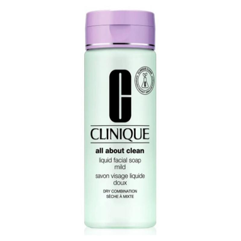 Clinique Liquid Facial Soap Mild tekuté mýdlo pro suchou a smíšenou pleť 200 ml