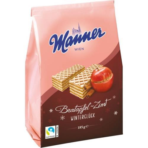 Manner winterwaffel bratapfel zimt 200g