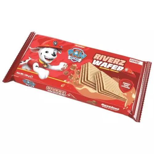 Kandiz Riverz wafer pawpatrol hazelnut 100g