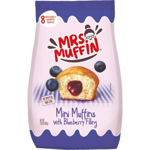 Mrs.Muffin mini muffins blueberry filling 200g
