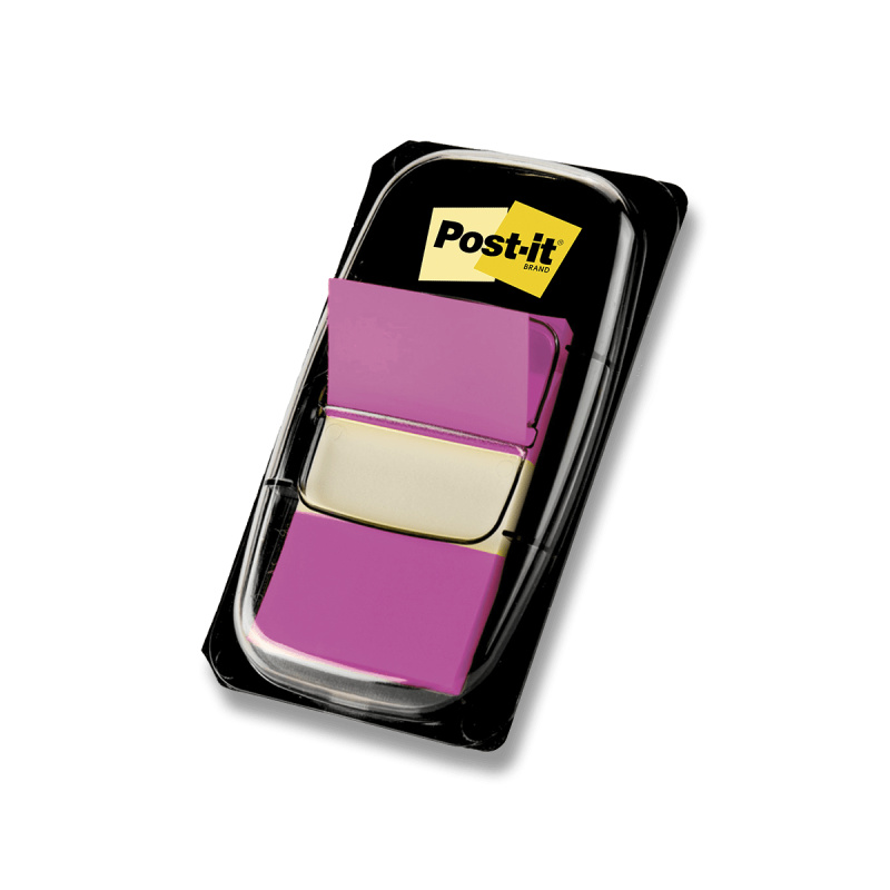 3M Post-it - popisovatelná záložka - 25,4×43,2 mm, 50 ks, fialová