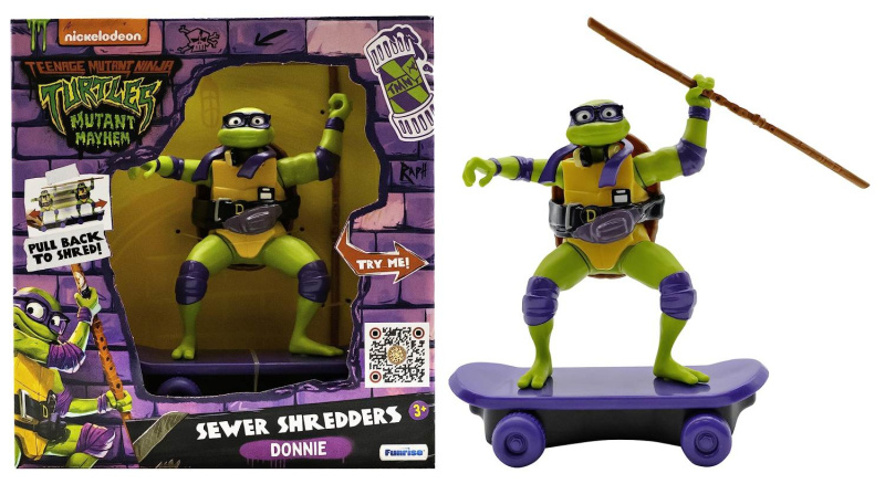 Tmnt želvy ninja skate sewer shredders donnie