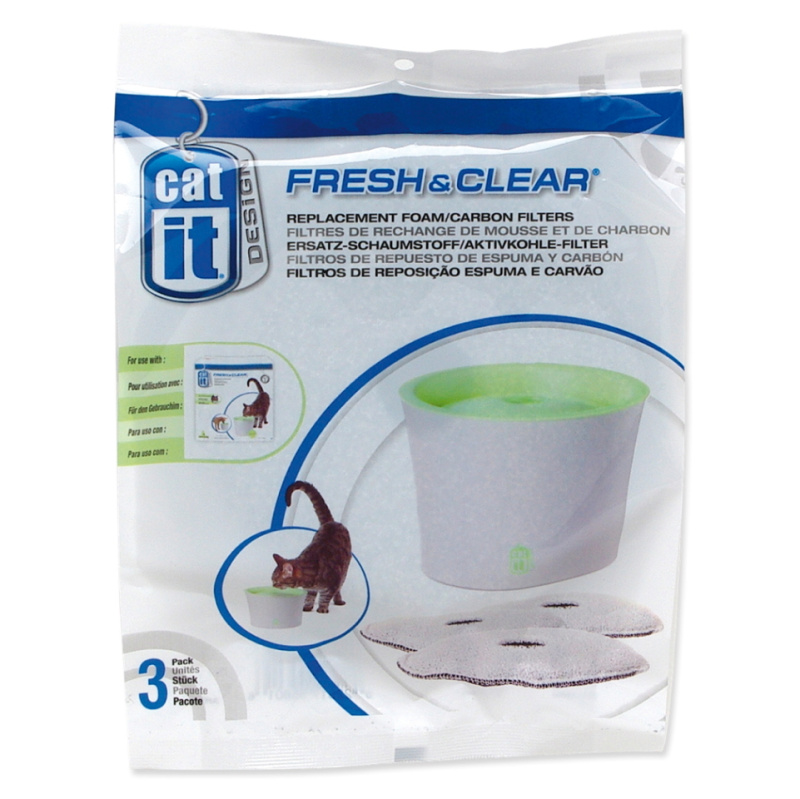 Fontána CAT IT New Náhradní filtr molitan+uhlí 3ks