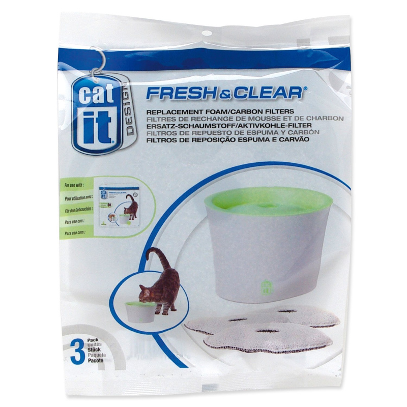 Fontána CAT IT New Náhradní filtr molitan+uhlí 3ks