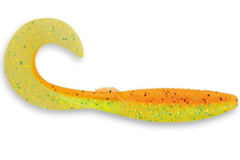 Rapala gumová nástraha crushcity the curl fire flame - 9,2 cm 4 g 8 ks