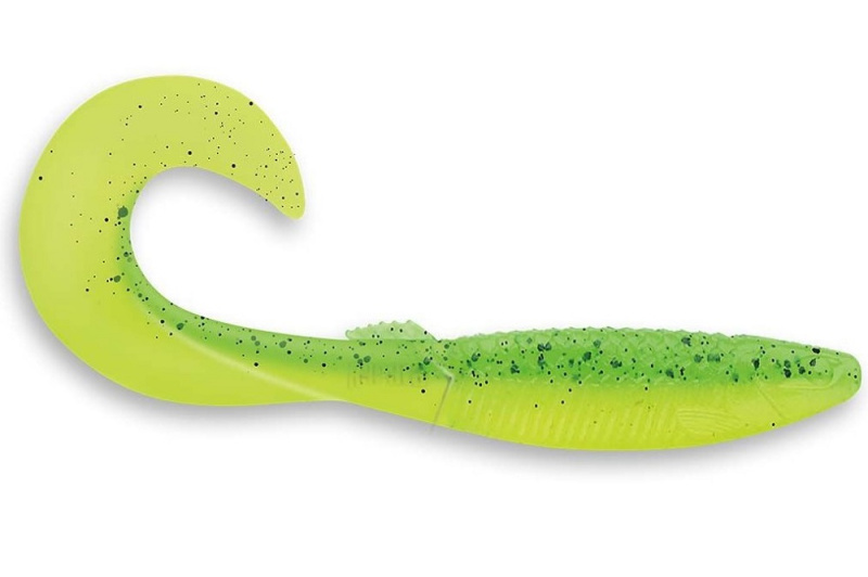 Rapala gumová nástraha crushcity the curl lime chartreuse - 11,6 cm 7,6 g 6 ks