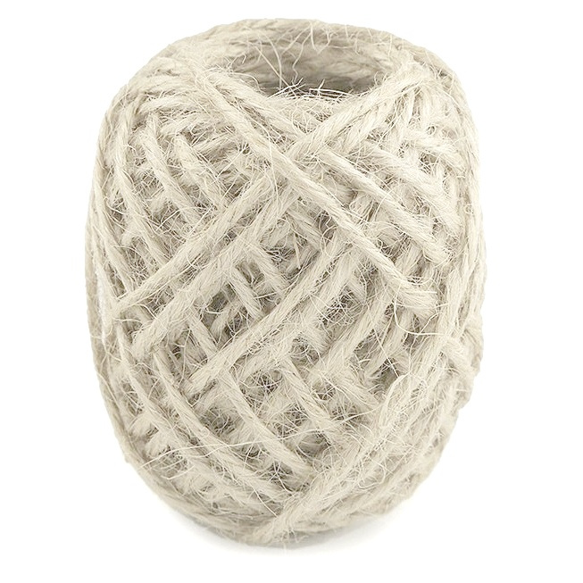 Jutový provázek krémový 2mm (10m)