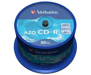 VERBATIM CD-R(50 ks)Spindle/Crystal/DLP/52x/700MB