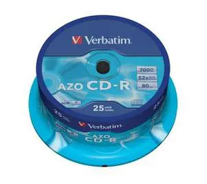 VERBATIM CD-R(25 ks)Spindle/Crystal/DLP/52x/700MB