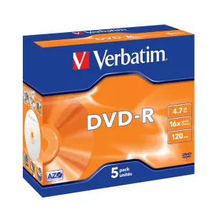 VERBATIM DVD-R (5 ks)Jewel/16x/4.7GB