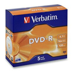 VERBATIM DVD-R (5 ks)Jewel/16x/4.7GB