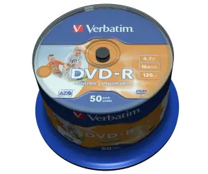 VERBATIM DVD-R(50 ks)Spindle/Inkjet Printable Wide/16x/4.7GB