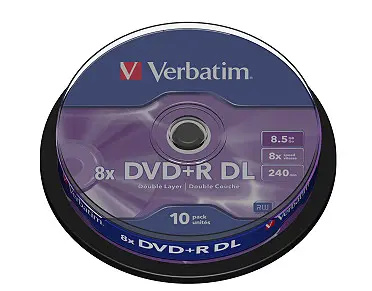 VERBATIM DVD+R(10 ks) Double layer/8x/8.5GB/spindle