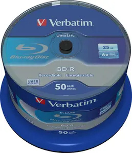 VERBATIM BD-R SL (6x, 25GB),NON-ID, 50 cake