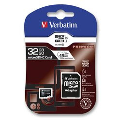 Verbatim MicroSDHC Premium karta 32GB + SD adaptér