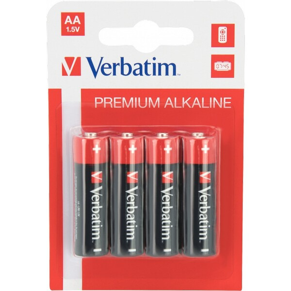 Verbatim alkalické baterie AA LR6 4x