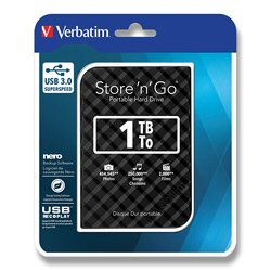 VERBATIM Store 'n' Go HDD 1TB USB 3.0 SuperSpeed GEN2 černý