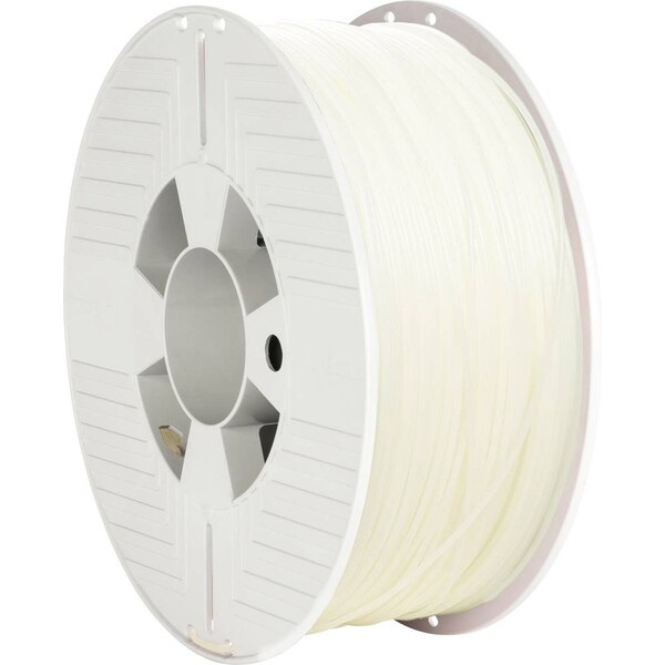 VERBATIM filament do 3D tiskárny PLA 1.75mm, 335m, 1kg průhledný Bílošedá