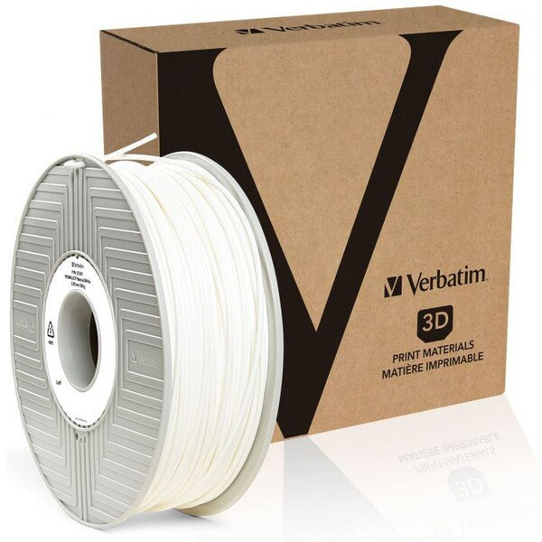VERBATIM filament do 3D tiskárny TEFABLOC TPE 1,75mm,190m, 500g bílý Bílá