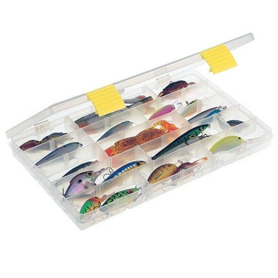 Plano krabička prolatch 3700 thin stowaway clear se žlutou západkou