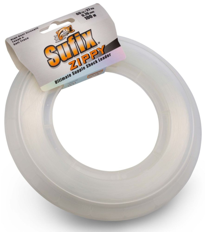Sufix šokový vlasec zippy shock leader  - 1,40 mm 68 kg 50 m