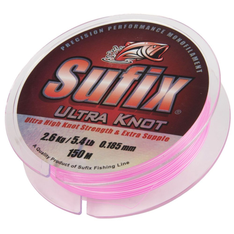Sufix vlasec ultra knot neon pink/white 150 m - 0,18 mm 2,8 kg