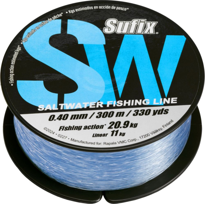 Sufix vlasec sw mono light blue 300 m - 0,50 mm 17,3 kg