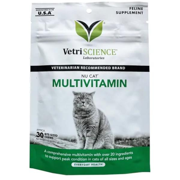 VetriScience Nu Cat Multivitamin 30 ks