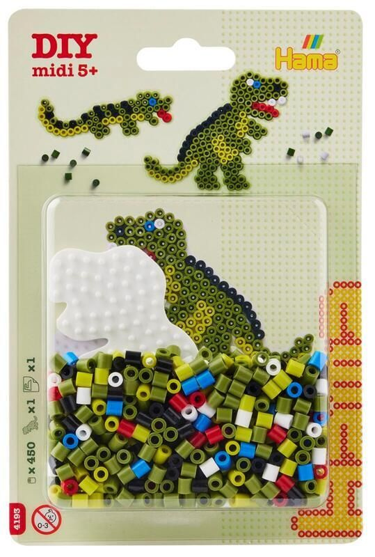 Hama zažehlovací korálky - MIDI Blistr, 450ks Dinosaurus