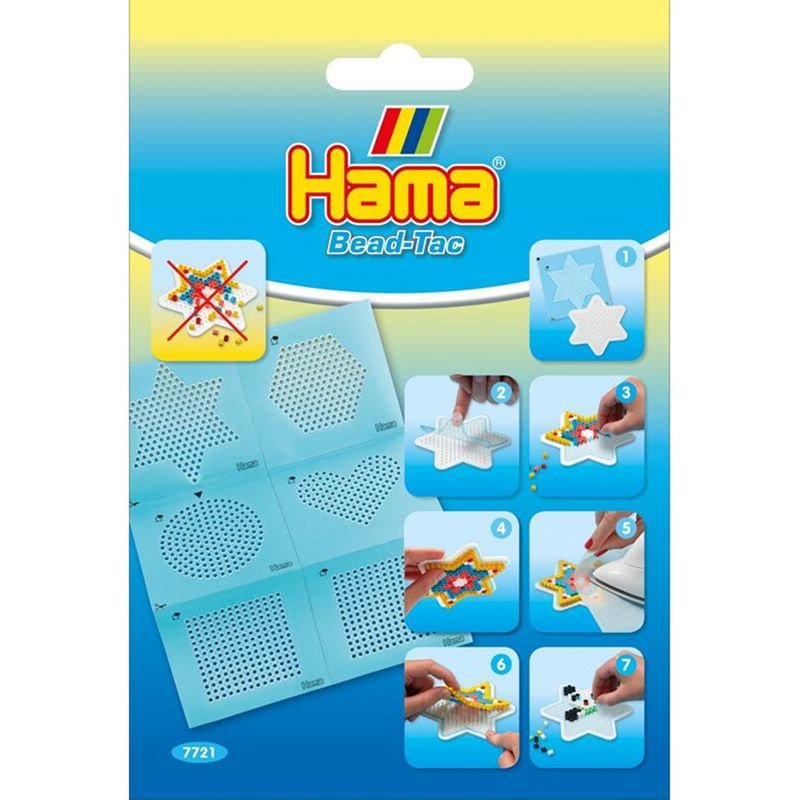 Hama zažehlovací korálky - Pomůcka, Samolepící šablona MIDI 6ks